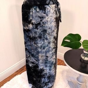 Vintage 90's Crushed Velvet Maxi Skirt